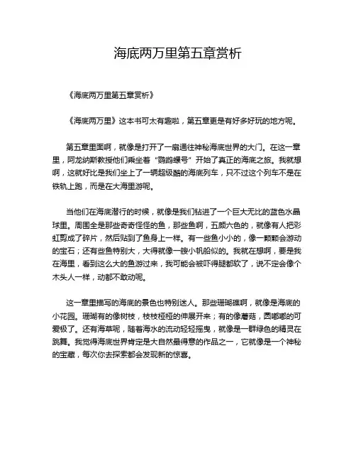 海底两万里第五章赏析
