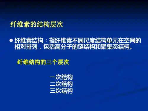 02第二节纤维素的聚集态结构