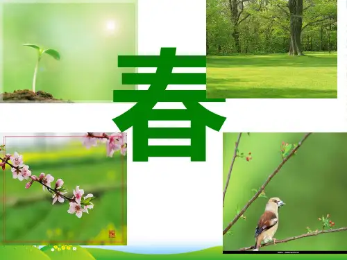 新人教版七年级上《春》教学课件(30张PPT)