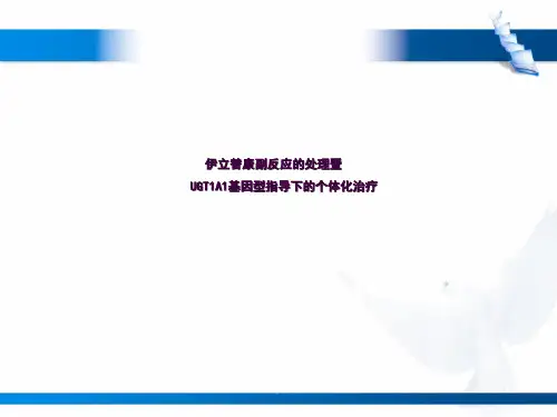艾力(伊立替康)副反应处理及基于UGT1A1基因的个体化治疗ppt课件