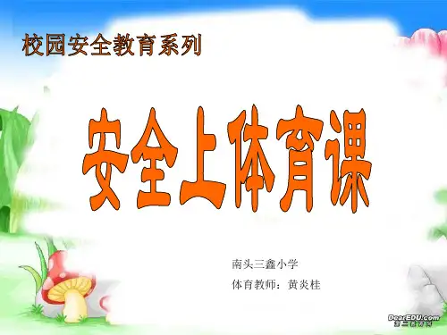 小学生体育安全知识 ppt课件
