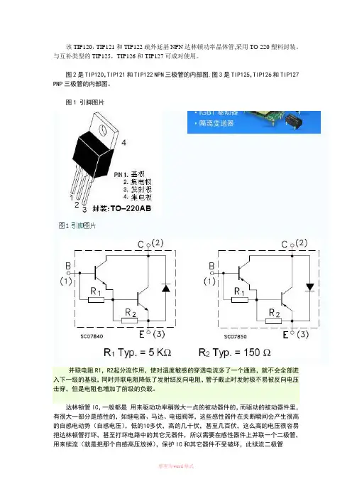 TIP122参数