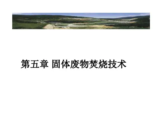 固体废物-第五章-固体废物焚烧技术