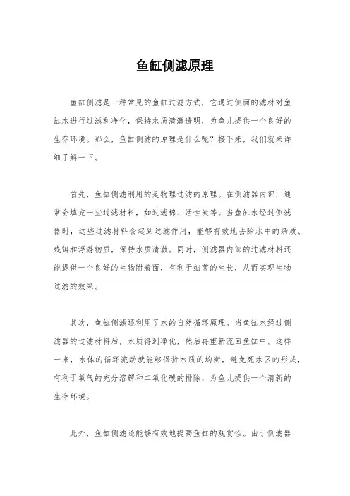 鱼缸侧滤原理