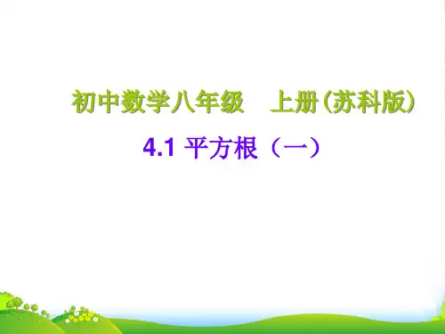 苏科版八年级数学上册《4.1平方根(一)》课件