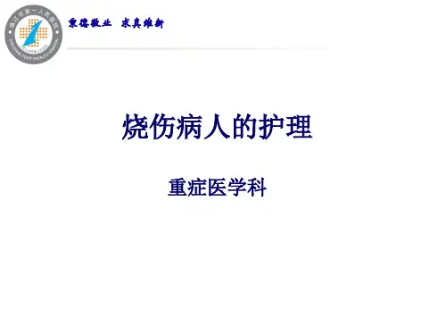 烧伤病人护理ppt(完整版)