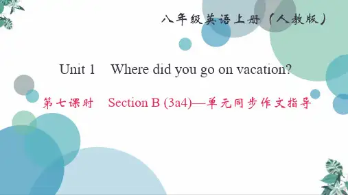 人教版八年级上册英语公开课PPTUnit1SectionB(3a4)—单元同步作文指导(10张)