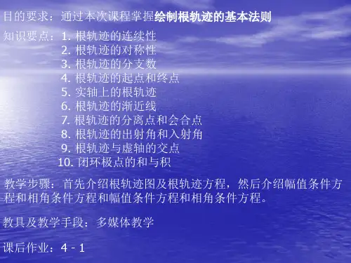 绘制根轨迹的基本法则
