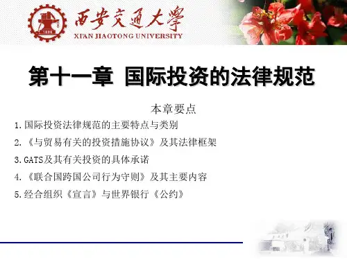 第11章 国际投资的法律规范[19页]