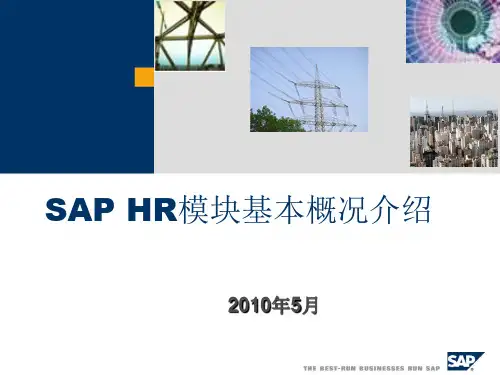 SAP-HR基本概况介绍