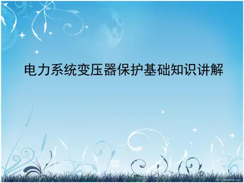 电力系统变压器保护基础知识讲解