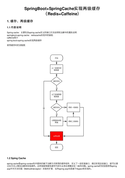 SpringBoot+SpringCache实现两级缓存（Redis+Caffeine）