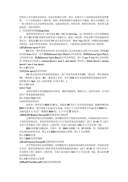 钻井钻具扣型知识
