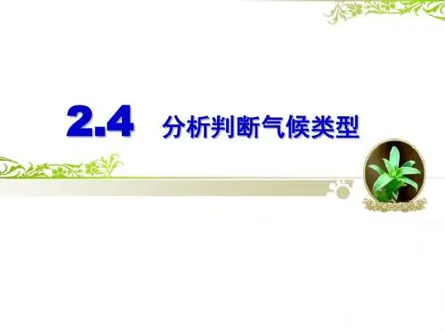 鲁教版地理必修一课件-2.4单元活动——分析判断气候类型