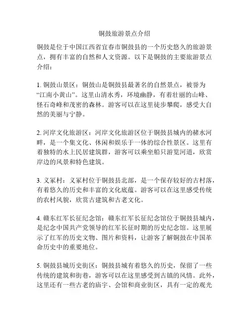 铜鼓旅游景点介绍