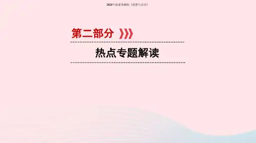 江西省2020中考道德与法治第2部分热点专题探究热点3维护法律权威建设法治国家复习课件
