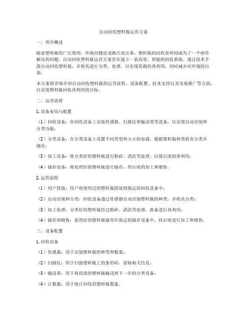 自动回收塑料瓶运营方案