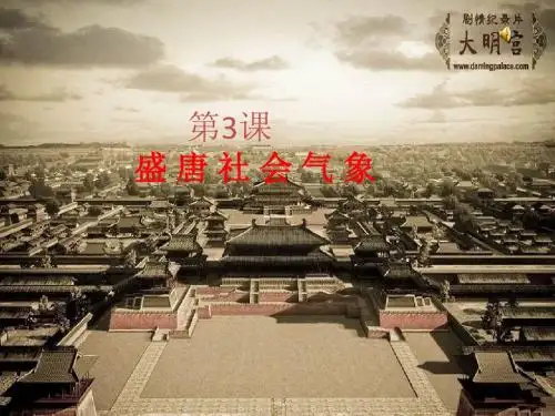 盛唐社会气象PPT课件2 北师大版