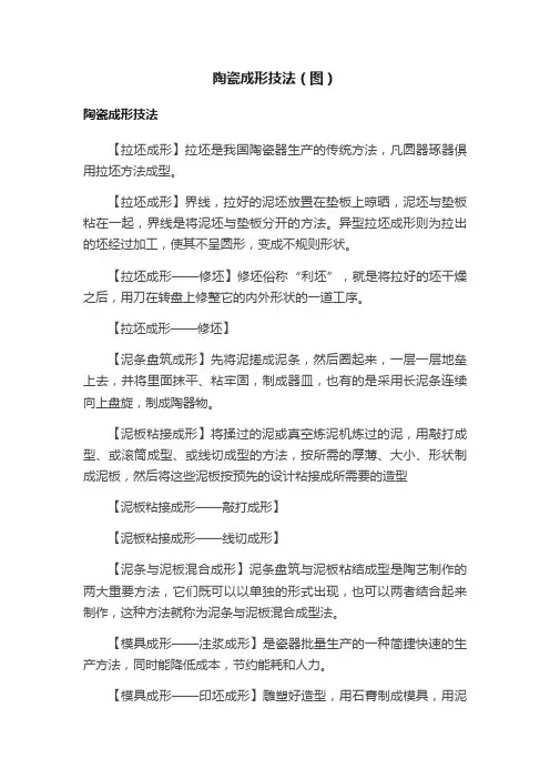 陶瓷成形技法（图）