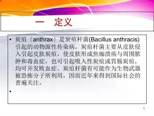炭疽培训课件