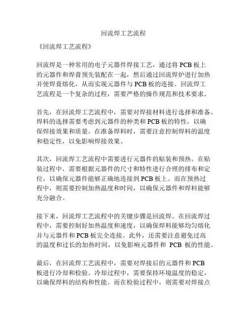 回流焊工艺流程