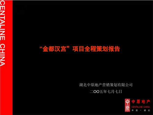 中原_武汉金都汉宫豪宅项目全程策划报告.ppt