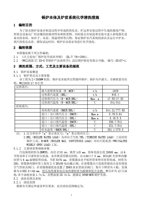 某电厂锅炉清洗方案 4