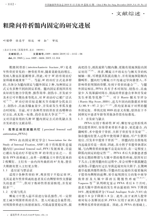 粗隆间骨折髓内固定的研究进展