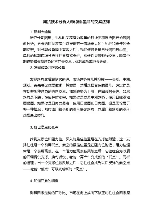 期货技术分析大师约翰.墨菲的交易法则