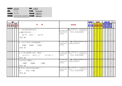 小学数学二年级下册第三单元《数一数(二)》应用作业