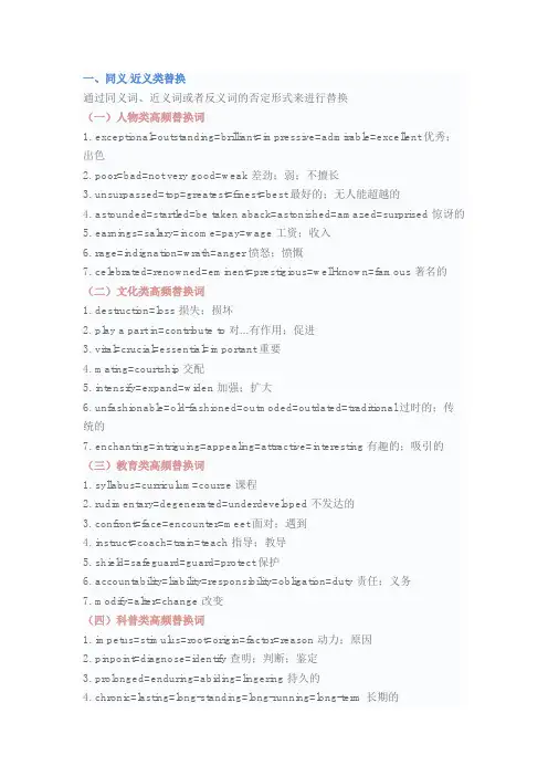 高频替换词