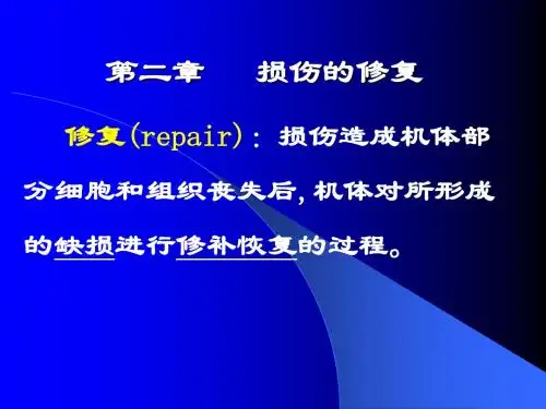 医学-第二章损伤的修复