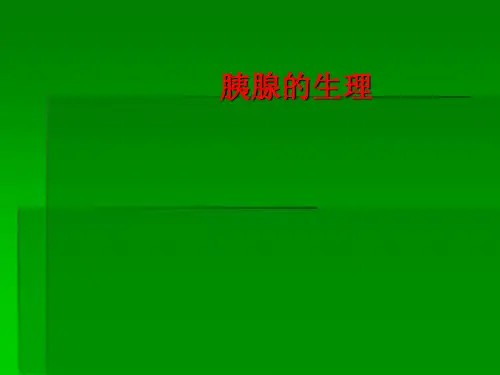 胰腺的生理