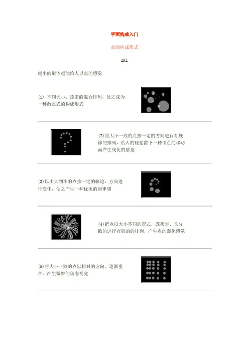 平面构成基础[点线面]