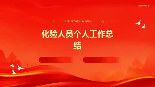 化验人员个人工作总结PPT