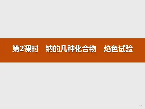 人教版高中化学必修一 钠的几种化合物 焰色试验 钠及其化合物
