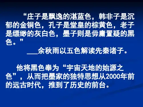 先秦诸子名著选读之墨家学派ppt