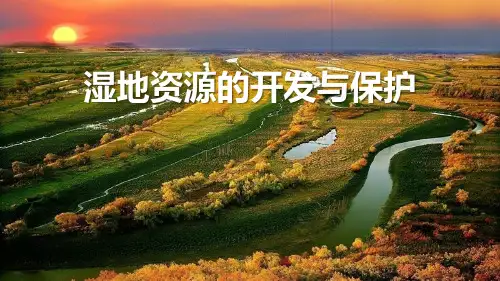 高中地理《湿地资源的开发与保》微课公开课优质课PPT课件