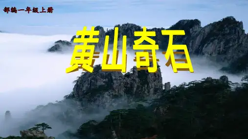  黄山奇石 课件(共29张PPT)