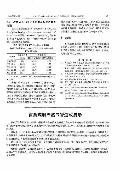 首条煤制天然气管道或启动