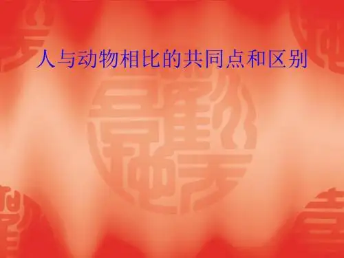 人与动物的区别