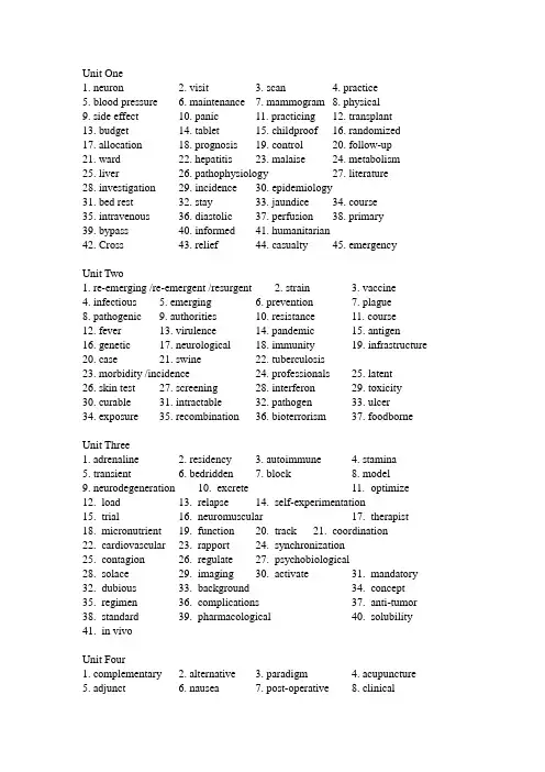 学术英语 Vocabulary Test答案