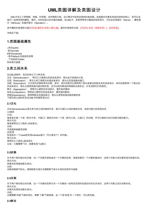 UML类图详解及类图设计