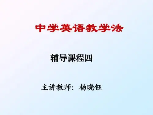 中学英语教学法4