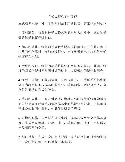 立式成型机工作原理