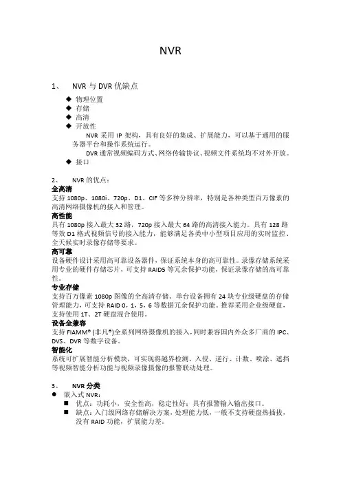 nvr技术详解