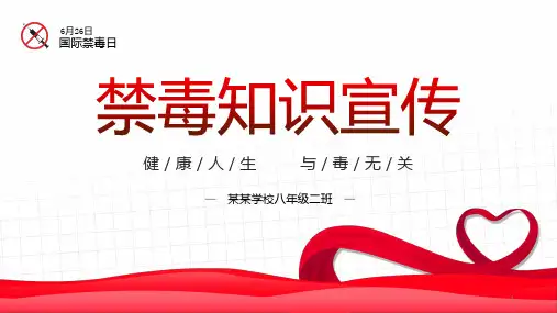中学生禁毒主题教育班会课件 