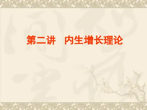 内生经济增长理论课件