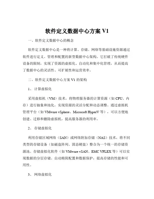 软件定义数据中心方案V1
