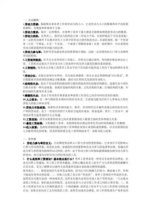 劳动经济学